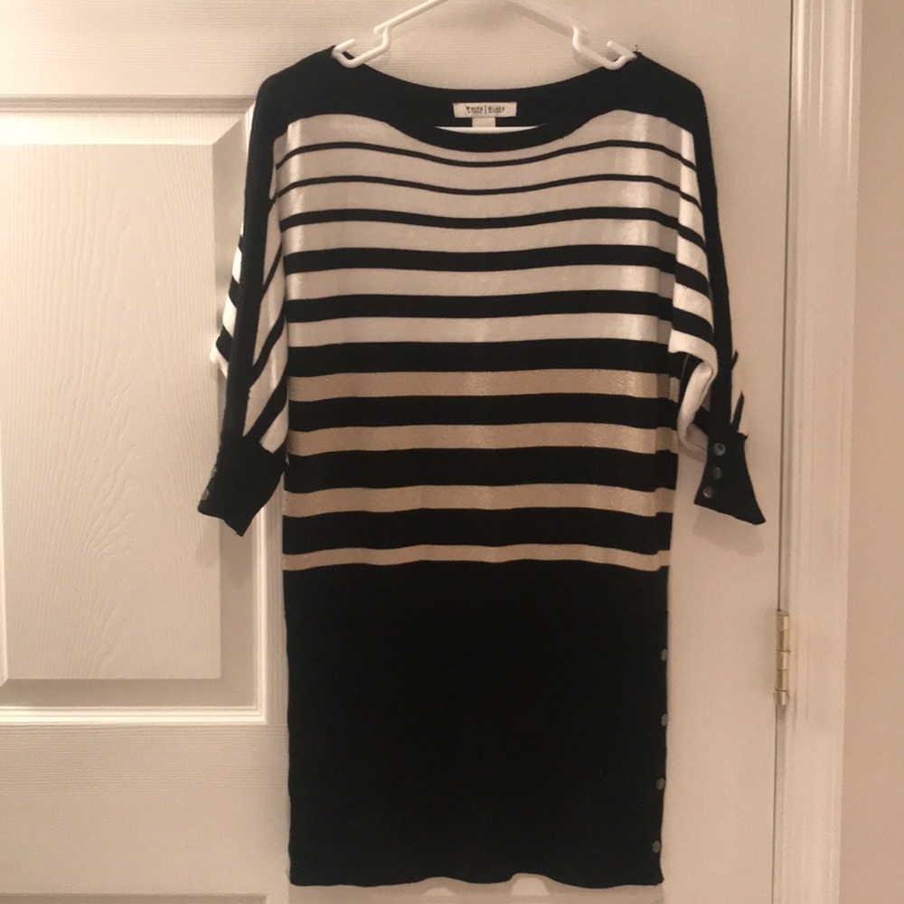 White House Black Market Striped Tunic